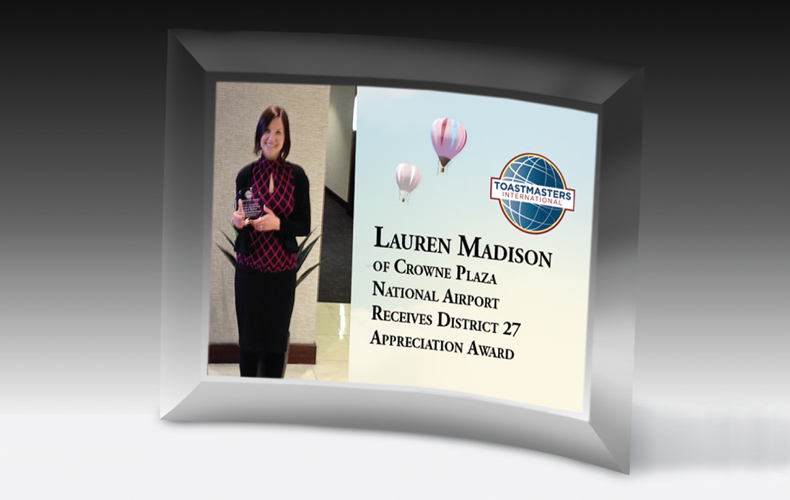 4 Color Process Curved Standing Award -5" x 7" 4 Color Process Curved Standing Award -5" x 7"